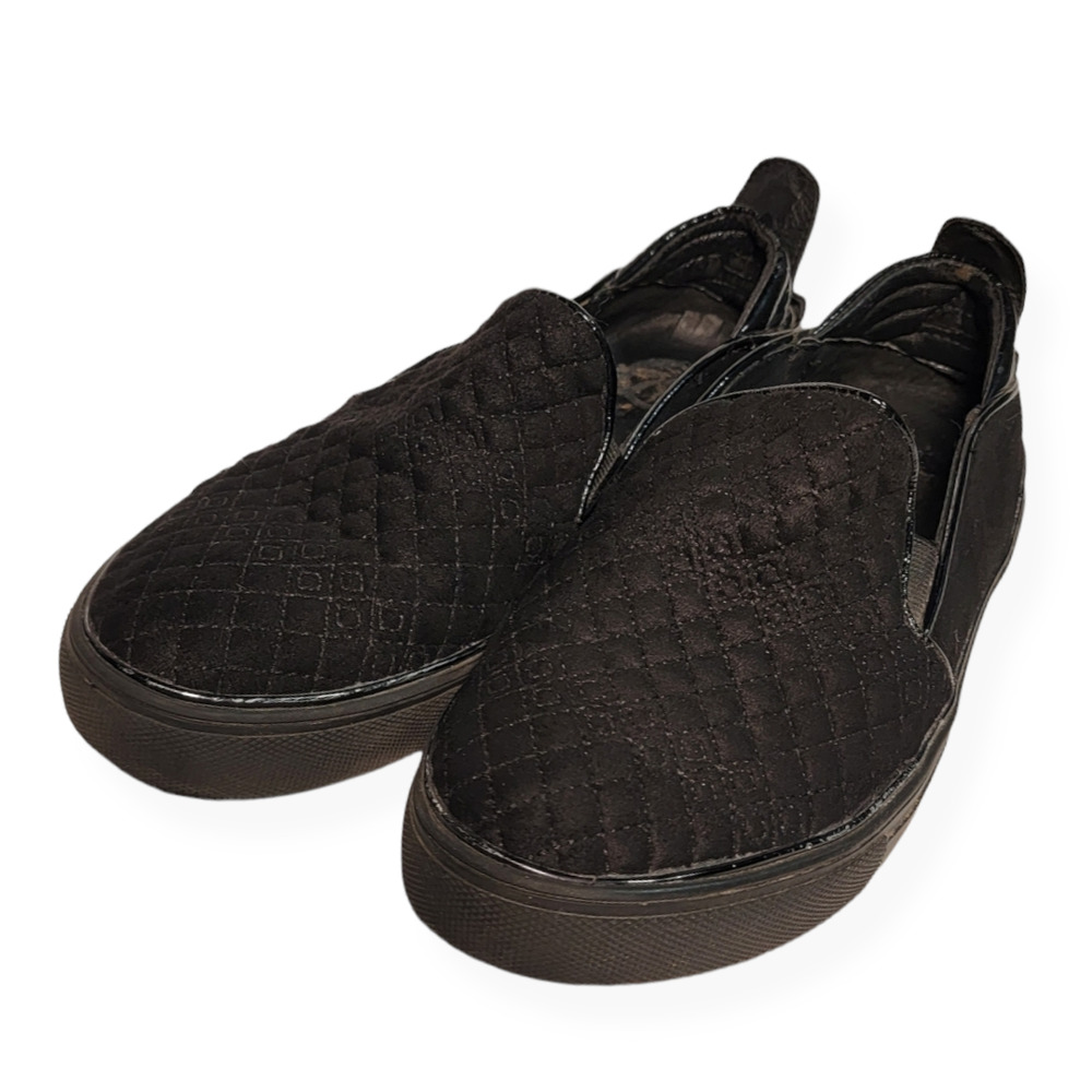 The Wishbone Collection Black Leather Loafers Slip-On Trainers Size 7